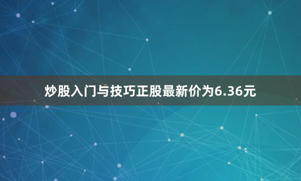 炒股入门与技巧正股最新价为6.36元